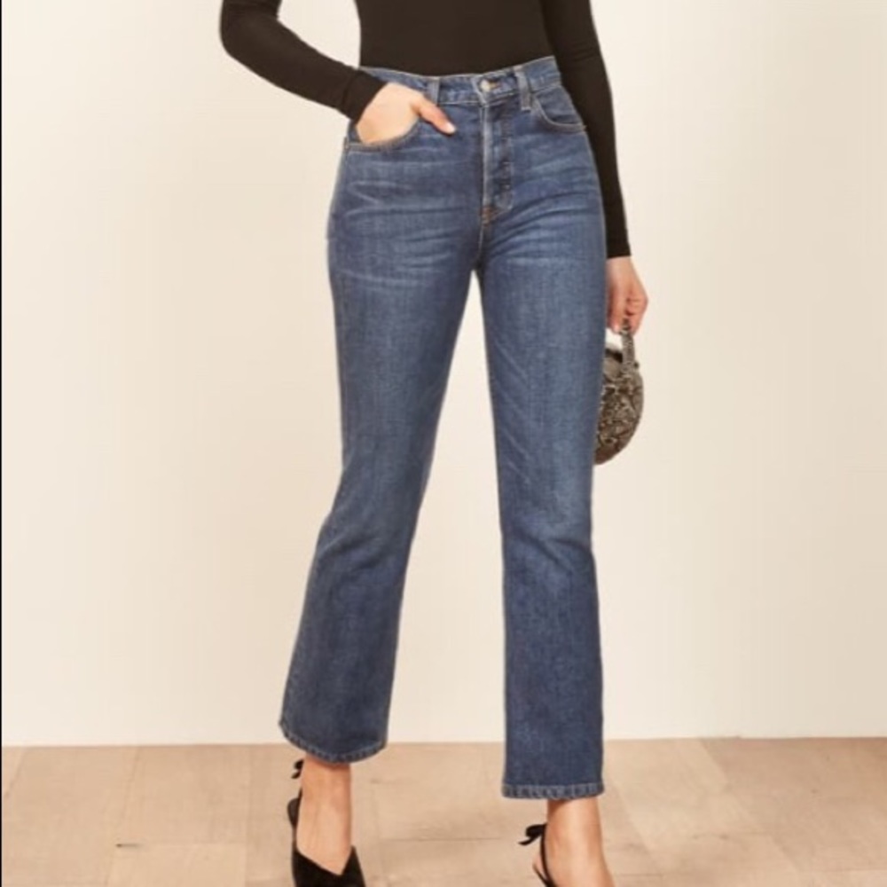 Reformation Jordi Kick Flare Jean in Teton